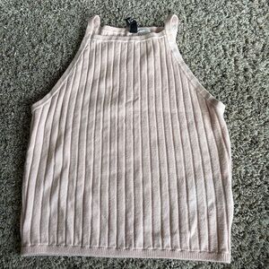 H&M Blush Ribbed Tank Top